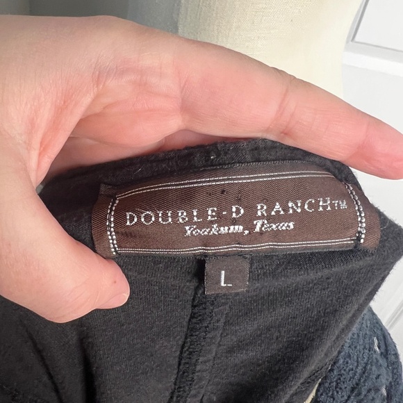 Double D Ranch Lace Detail tunic Dress – Black Size Large Western - Picture 7 of 7